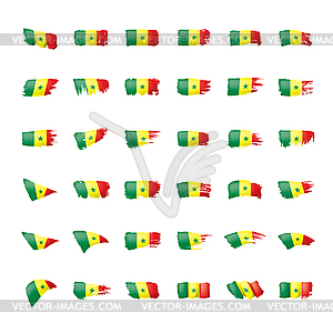 Senegal flag,  - royalty-free vector clipart