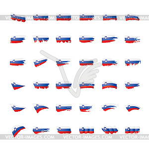 Slovenia flag,  - vector clip art