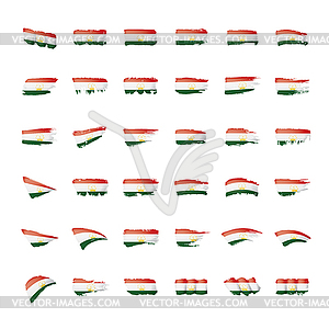 Tajikistan flag,  - vector clip art