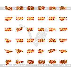 Macedonia flag,  - vector clipart