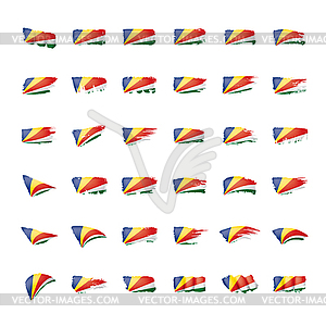 Seychelles flag,  - vector clipart