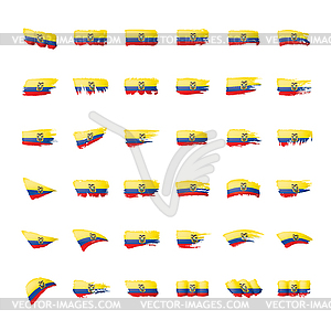 Ecuador flag,  - vector EPS clipart