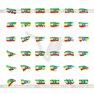 Ethiopia flag,  - vector image