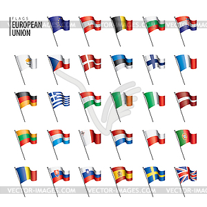 Flags of european union.  - vector clip art