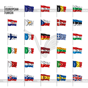 Flags of european union.  - vector clipart