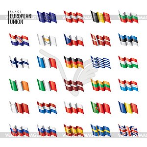 Flags of european union.  - vector clip art