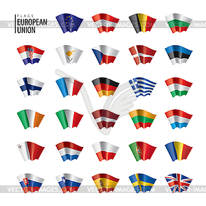 Flags of european union.  - vector clip art