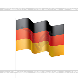 Germany flag, - vector clipart / vector image