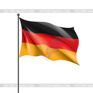 Флаг Германии, - векторное изображение клипарта