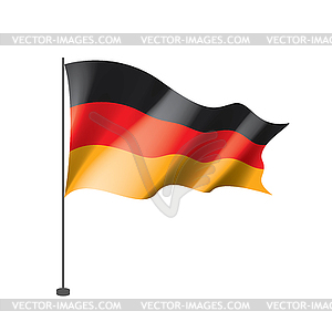 Флаг Германии, - иллюстрация в векторном формате