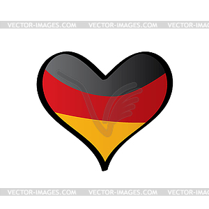 Germany flag, - vector clipart