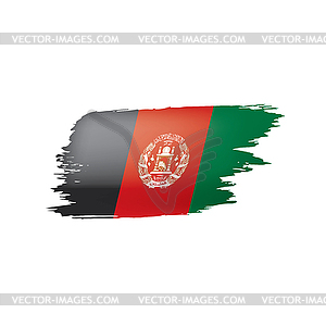 Afghanistan flag, - vector clip art