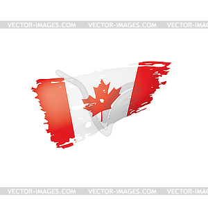 Canada flag, - color vector clipart