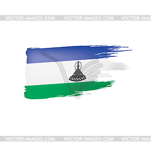 Lesotho flag,  - vector clipart