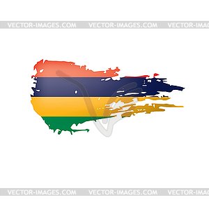 Mauritius flag,  - vector clip art