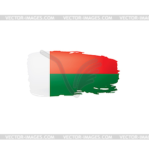 Madagascar flag,  - vector image