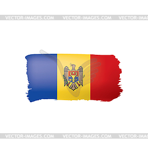 Moldova flag,  - vector clip art