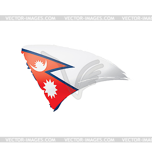 Nepal flag,  - royalty-free vector clipart