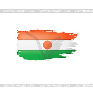 Niger flag,  - vector image