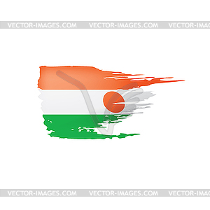 Niger flag,  - vector clipart