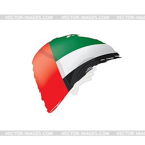 United Arab Emirates flag,  - vector clip art