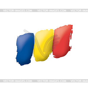 Romania flag,  - vector clipart