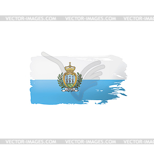 San Marino flag,  - vector image