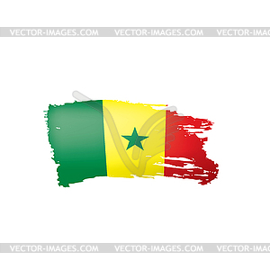 Senegal flag,  - vector clip art