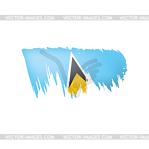 Saint Lucia flag,  - vector clipart