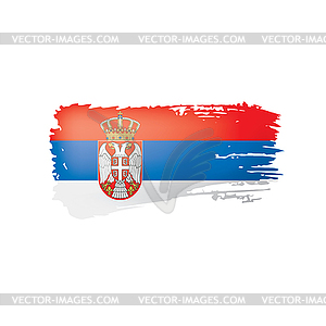 Serbia flag,  - color vector clipart