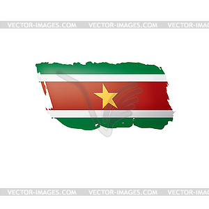 Suriname flag,  - vector clipart