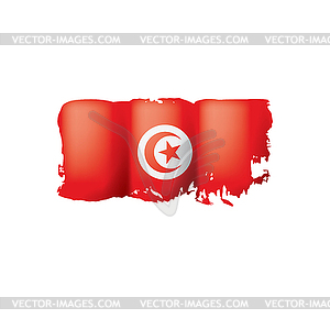 Tunisia flag,  - vector clip art