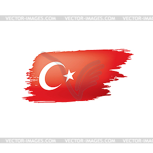 Turkey flag,  - vector clipart