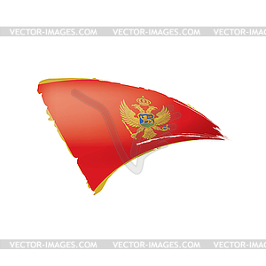 Montenegro flag,  - vector image