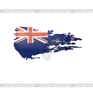 New Zealand flag,  - vector image