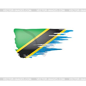 Tanzania flag,  - vector clipart