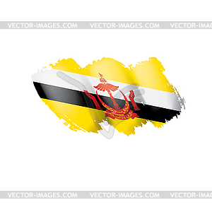 Brunei flag, - vector image