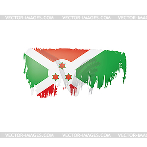 Burundi flag,  - vector clipart