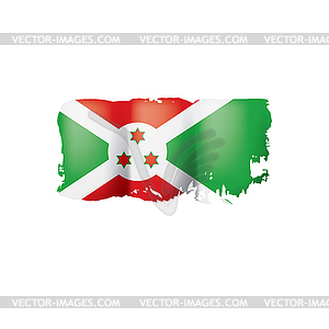 Burundi flag,  - vector image