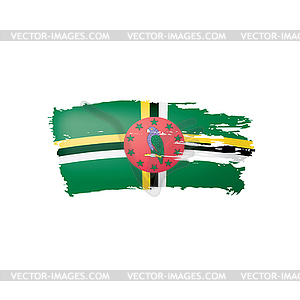 Dominica flag,  - vector clipart / vector image