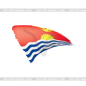 Kiribati flag,  - vector clipart