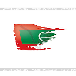 Maldives flag,  - vector image