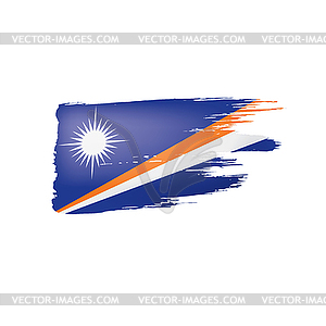 Marshall Islands flag,  - vector clipart