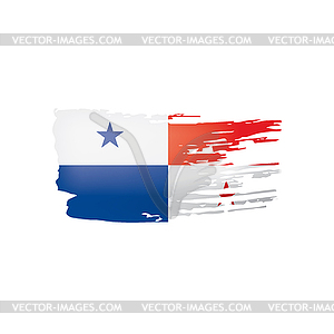 Panama flag, - vector clipart