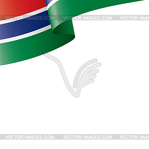 Gambia flag, - vector image