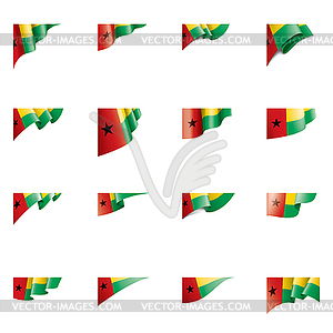 Guinea Bissau flag, - royalty-free vector clipart