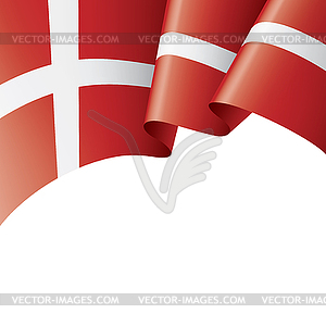 Датский флаг, - клипарт в векторном виде