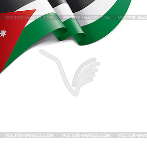 Jordan flag, - vector clip art