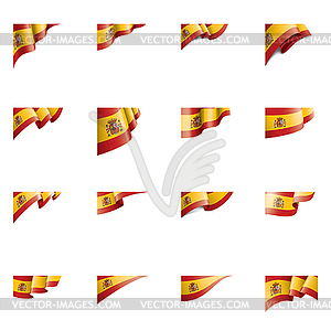 Spain flag, - vector clipart