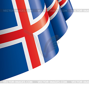 Iceland flag, - vector clipart